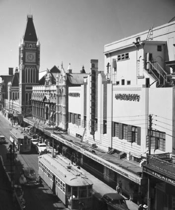 Trams in Hay Street